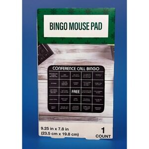 Festive Voice Mouse Pad Conference Call  Bingo Game NEW in Box Lot Of (4)